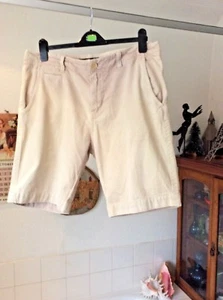 Firetrap ~ tuf cotton - light khaki zip fly casual shorts ~ 36"W x 10" L - Picture 1 of 4
