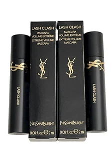 2 x YSL Lash Clash Extreme Volume Mascara 0,06 oz/2 ml jeweils tiefschwarz - Bild 1 von 8