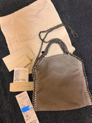 Auténtico Bolso de Hombro Stella Mccartney Cuero Sintético Falabella Gris Mediano Auténtico Foto 1 de 4