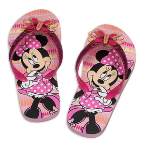 Disney Store Minnie Mouse Kids Flip Flops Sizes 5/6 & 9/10 - Picture 1 of 4