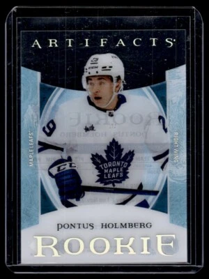 2023-24 Upper Deck Artifacts Clear Cut Rookies Pontus Holmberg RC Toronto Maple - Image 1 of 2