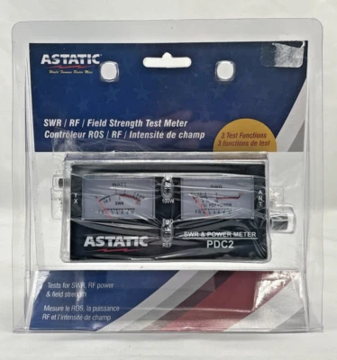 Astatic 302-PDC2 PDC2 SWR/ Power/ Field Strength Test Meter New Sealed - Image 1 of 4