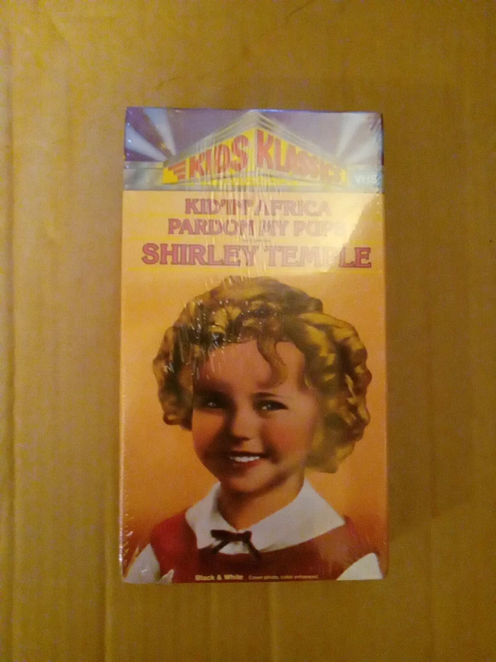 Shirley Temple Kids Klassics Kid in Africa Pardon My Pups VHS Movie 1985