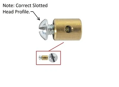 4 NOS SLOTTED HOOD/CARBURETOR CABLE STOPS! FOR CLASSIC VEHICLES - CAR PICKUP ETC - Image 1 of 2