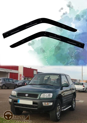 Para Toyota RAV4 1995-2000 Viseras de Ventana Protector Ventilación Deflector Protección contra el Clima Puerta Foto 1 de 4