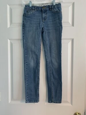 Lands End Girl’s Blue Skinny Jeans With Adjustable Waistband Size 12 - Image 1 of 2