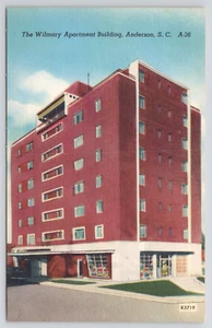 Postcard Anderson South Carolina The Wilmary Apartment Building Vtg - Picture 1 of 2
