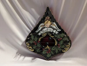 "Peace On Earth" Wall Hanging Mandolin, Red/Black, Spade Shaped - PRE-OWNED - Picture 1 of 15