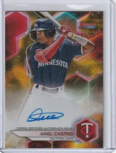 2023 Bowmans Best Ariel Castro GOLD LAVA REFRACTOR Autograph Auto #d 47/75 Twins - Picture 1 of 1