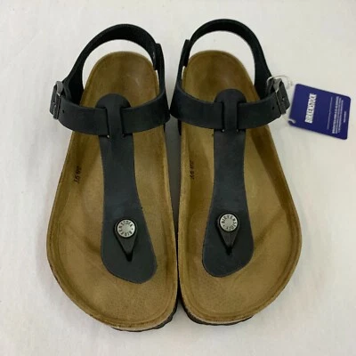 Birkenstock New w/o Box Kairo BS Black Oiled Leather Narrow Width - Select Size - Image 1 of 4