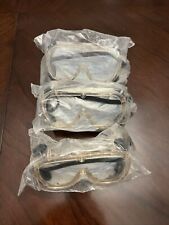 3 Pair Of New Bouton Optical Safety Goggles  - Clear Anti-Fog, Made in USA,