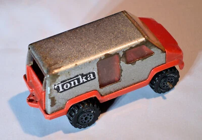 Tonka Red Silver Die-cast Vintage 1978 Van Custom Windows Unrestored C-8R - Image 1 of 4