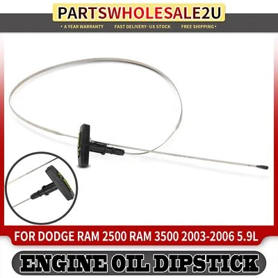 Nueva 1x varilla de medición de aceite de motor para Dodge Ram 2500 Ram 3500 2003 2004 2005-2006 5,9 L Foto 1 de 4