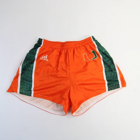 Miami Hurricanes adidas Running Short Men's Orange/Green New Cover