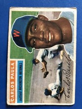 1956 Topps Baseball #4 Carlos Paula Washington Nationals