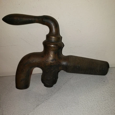 Antique Haydenville Co. Brass Faucet Spigot Rising Stem USA H'ville MA Cover