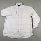 Tommy Hilfiger Shirt Mens XL Pink Blue Plaid Casual Button Up Long Sleeve *
