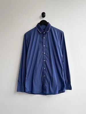 Fendi Blue Button Up Shirt Size 41 L Mens - Image 1 of 4