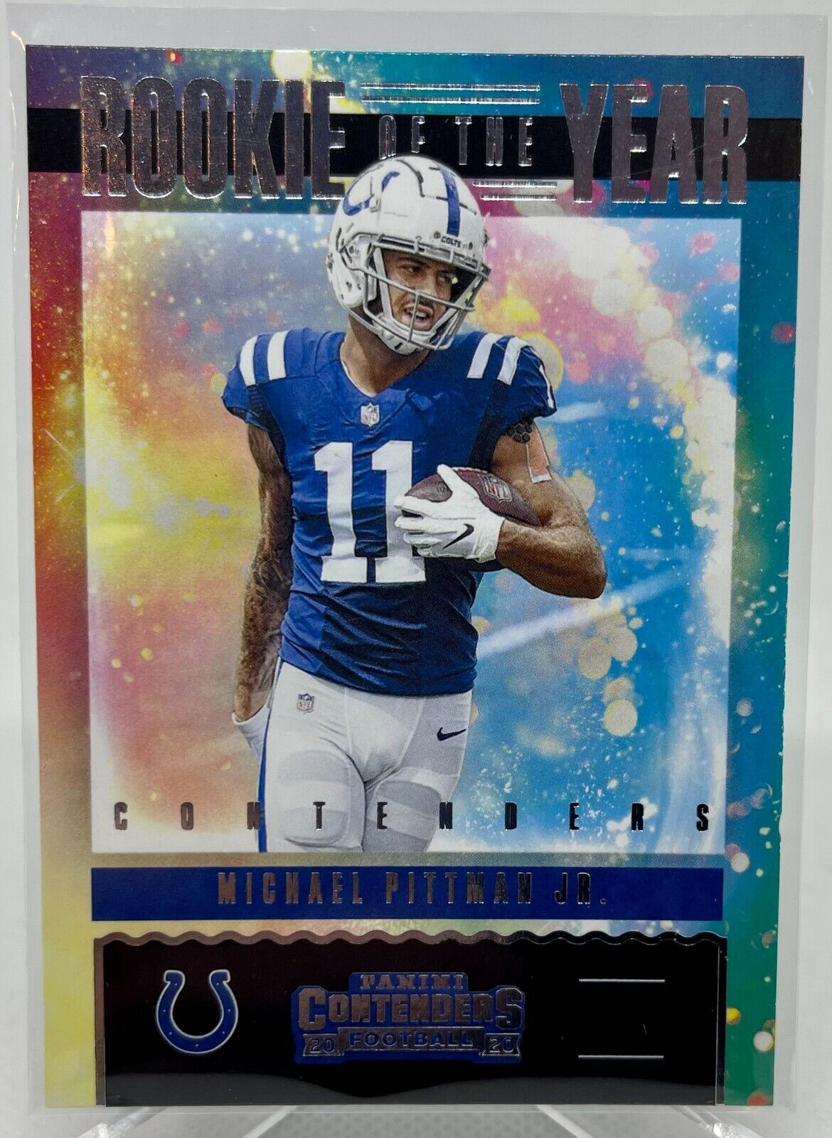 Michael Pittman Jr.  RC - 2020 Contenders Insert Rookie Of The Year Card #RY-MPI