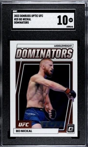 2023 Donruss Optic UFC #25 Bo Nickal Dominators Rookie SGC 10 - Picture 1 of 2