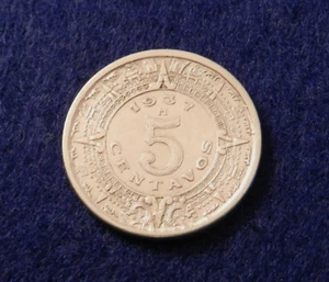 1937 Mexico 5  Centavos -Great Coin - See Pics - Picture 1 of 2