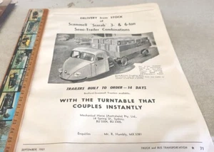 1951 SCAMMELL SCARAB  TRUCK Original Australian Sales Advert - Picture 1 of 1