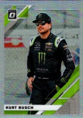 Kurt Busch 2020 Donruss Optic Holo #31 Nascar Monster Energy Drink Rare Silver - Image 1 of 2