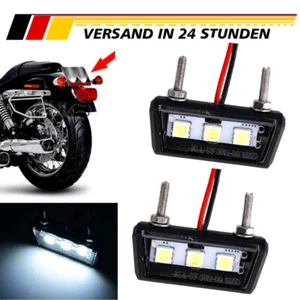 2Stk Mini LED Kennzeichenbeleuchtung Nummernschild Beleuchtung Motorrad Auto PKW - Bild 1 von 10