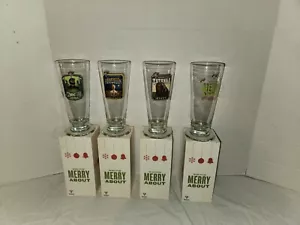 2015 BJ's Brewhouse conjunto de 4 vasos de cerveza cosecha trigo levadura, Tatonka++ - Imagen 1 de 24