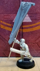 Warhammer 40k Steel Legion Sergeant / Standard Bearer Conversion Imperial Guard - Picture 1 of 3