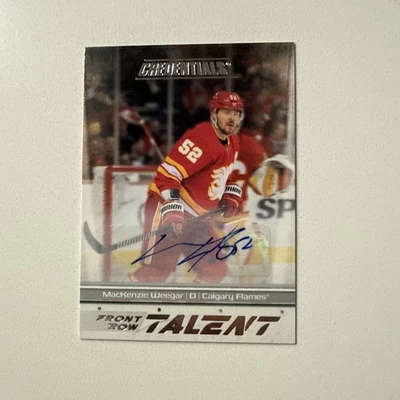 2024-25 Credentials MacKenzie Weegar #FRT-MW Flames Front Row Talent Auto - Image 1 of 4