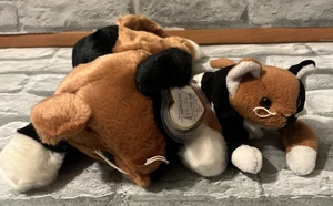 Ty Large Plush Beanie Buddy CHIP the Calico Cat beanie baby cat Animal tag - Picture 1 of 11