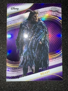 2025 Topps Chrome Disney BEAST PURPLE REFRACTOR/75 #130 - Picture 1 of 2