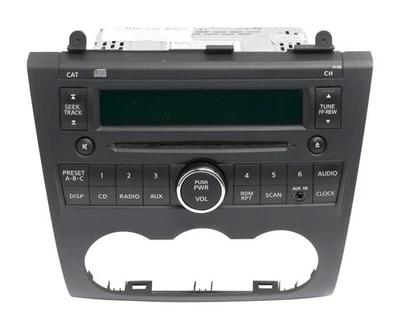 Nissan Altima 2007-2009 radio AM FM disco único CD entrada auxiliar 28185JA000 Foto 1 de 4