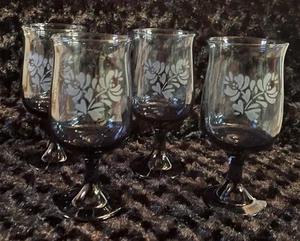 Yorktowne 8 oz. Glassware Goblets Set of 4 Pfaltzgraff (USA) Vintage - Picture 1 of 5