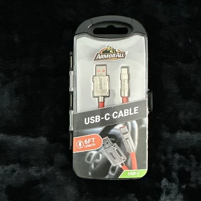 Armor All USB-C Cable Charger New Sealed USB Apple Android All Devices RealMetal - Image 1 of 3