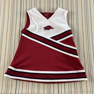 Arkansas Razorbacks Cheerleader Outfit Girls 2T Toddler Red PLAY READY #8913 - Picture 1 of 9