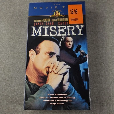 Misery VHS 1990 Psychological Thriller Original Release MGM Home Entertainment Foto 1 de 3