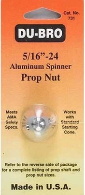 DuBro RC Airplane 5/16" - 24 Aluminum Spinner Prop Nut DUB731 731 : OS .61 - 91 - Image 1 of 3