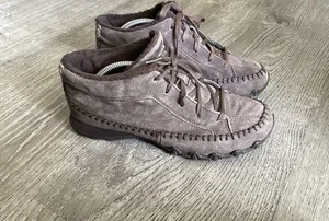 Skechers Boots Womens 7 Bikers Totem Pole Ankle Bootie Brown Leather SN 49013 - Picture 1 of 12