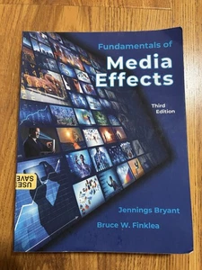Fundamentals of Media Effects Third Edition Jennings Bryant Paperback Book - Picture 1 of 2