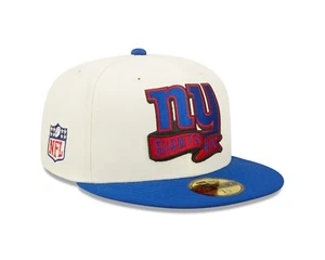New York Giants New Era NFL Sideline 59fifty Fitted Hat - Cream - Picture 1 of 8
