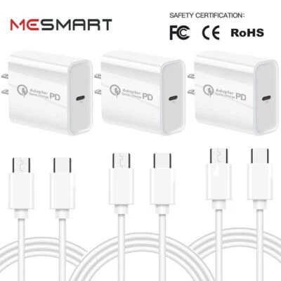 For Google Pixel 9 8 7 Pro 9a 8a 7a 6a 4 Fast PD Wall Charger USB-C Type C Cable - Image 1 of 4