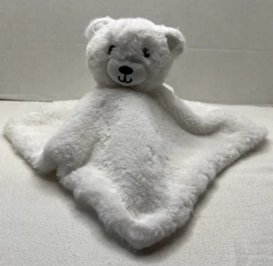 UGG DYLAN Snow Teddy Bear White Baby LOVEY ONLY Security blanket Plush 13.5x14" - Picture 1 of 7