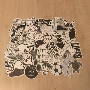 STICKERS 50 FUNNY HIPPY PSYCHEDELIC HIPPIE MUSIC FOOTBALL MASSIVE JOB LOT MIX - Picture 1 of 11