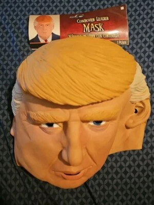 President Donald Trump Combover Latex Mask Costume Full Head Halloween Election - Image 1 of 4