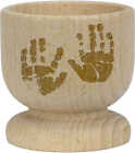 'Baby Handprints' Wooden Egg Cup (EC00023846)
