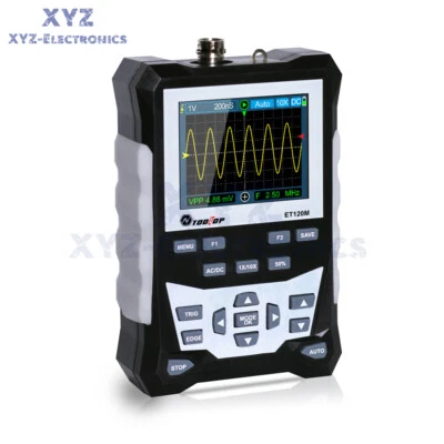ET120M Handheld LCD Color Analog Oscilloscope 500MS/s Sampling 120MHz Bandwidth - Image 1 of 4