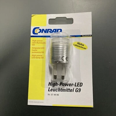 High-Power-LED Leuchtmittel G9 Neu& Original Verpackt (1 Stück) Kalt-Weiß - Bild 1 von 3