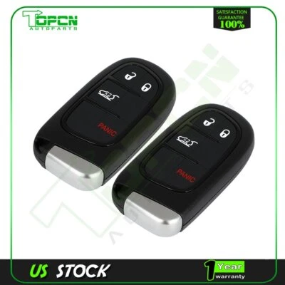 2 para Jeep Cherokee 2014 2015 2016 2017 2018 2019 2020 llavero carcasa repuesto Foto 1 de 4